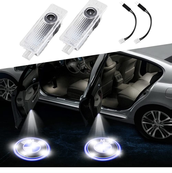 2 new BMW car door courtesy puddle lights Plug And Play - Picture 3 of 4
